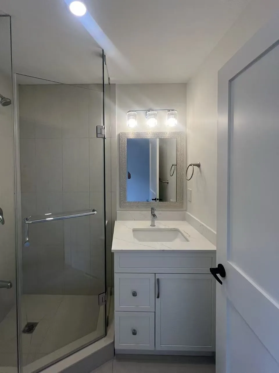 Compact modern bathroom