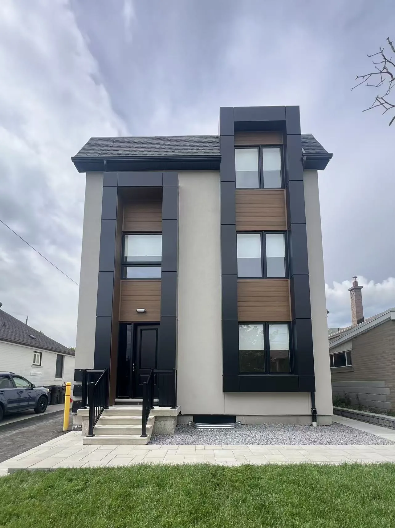 Completed front exterior of 42 Bartley Drive
