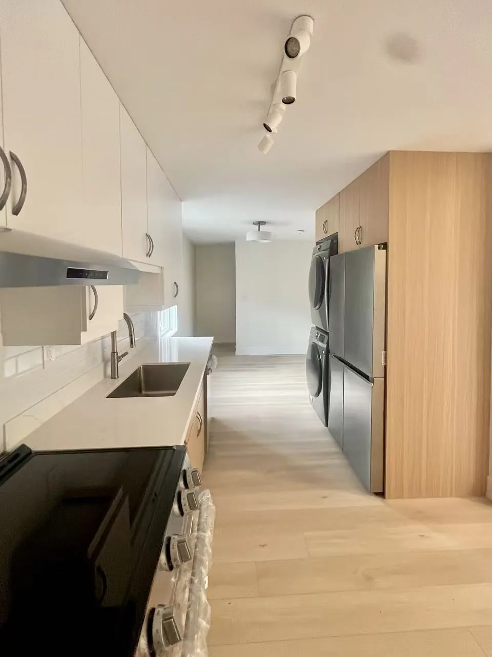 Multiplex kitchen with integrated laundry